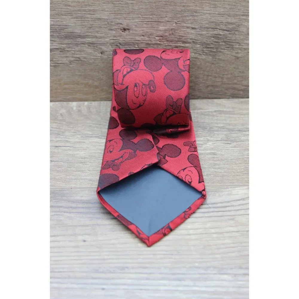 Balancine The Tie Works‎ vintage Mickey Mouse Disney red tie